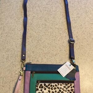 Soruka Colorful Crossbody Bag with Animal Print